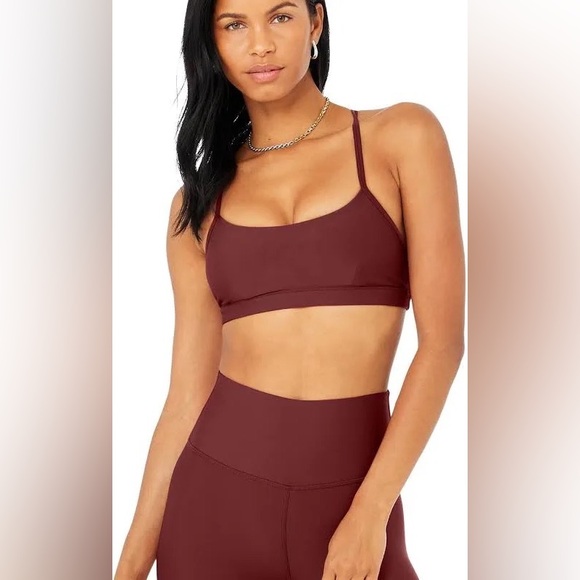 Alo Yoga Airlift High-Waist Leggings Cranberry XS - Picture 3 of 3